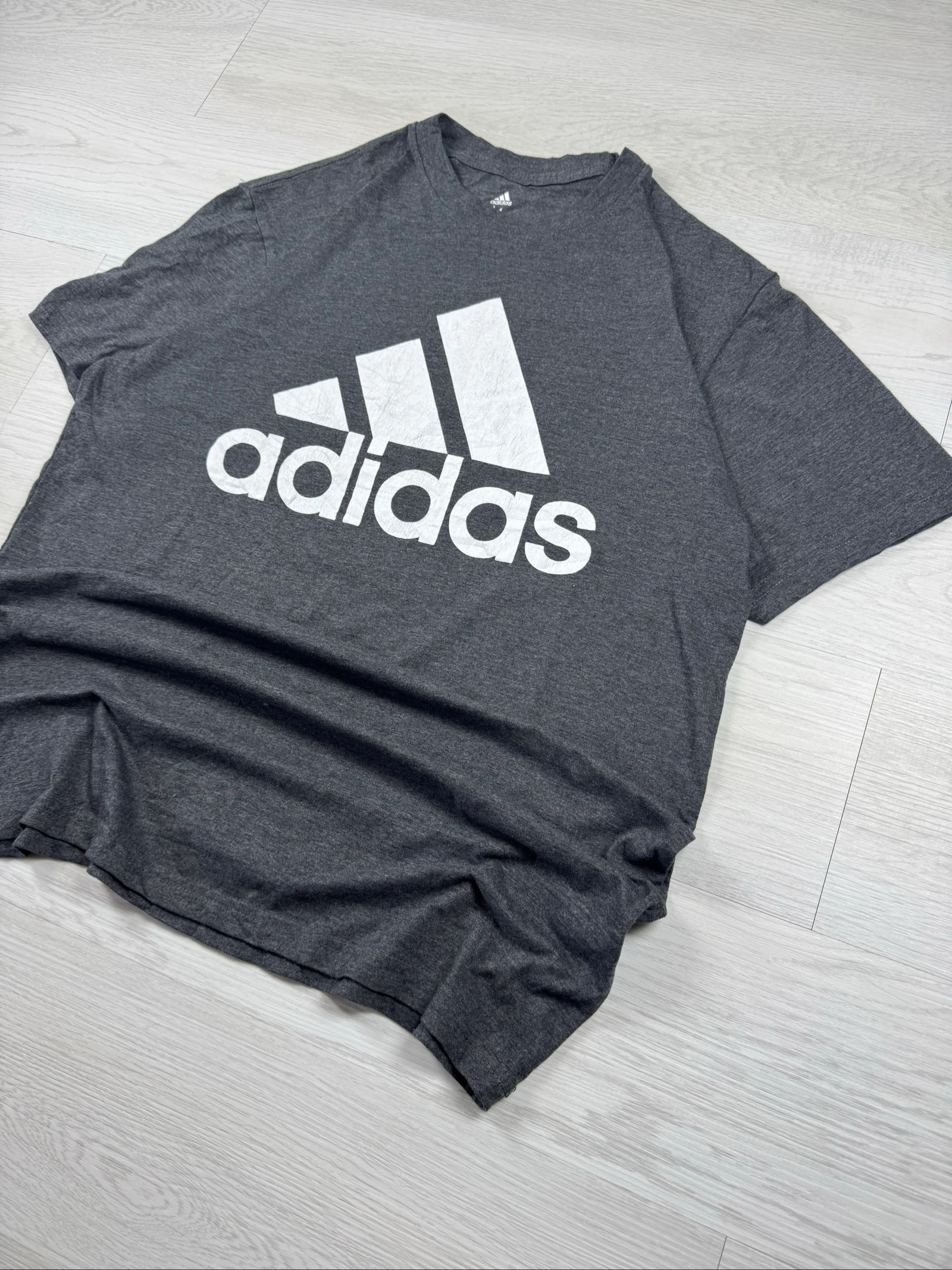 Adidas Golf Big Logo T-Shirt Grey Size M Sports Casual – photo 2